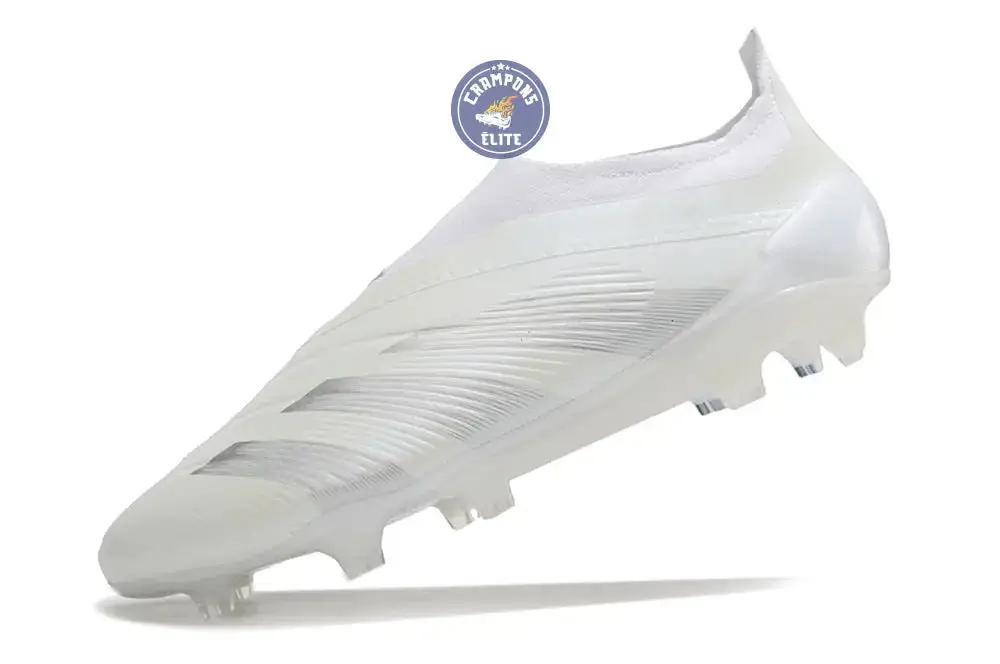 Predator 24 Elite Laceless FG Predstrike - Pearlized - Blanc - Image 4