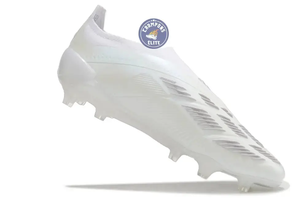 Predator 24 Elite Laceless FG Predstrike - Pearlized - Blanc - Image 5