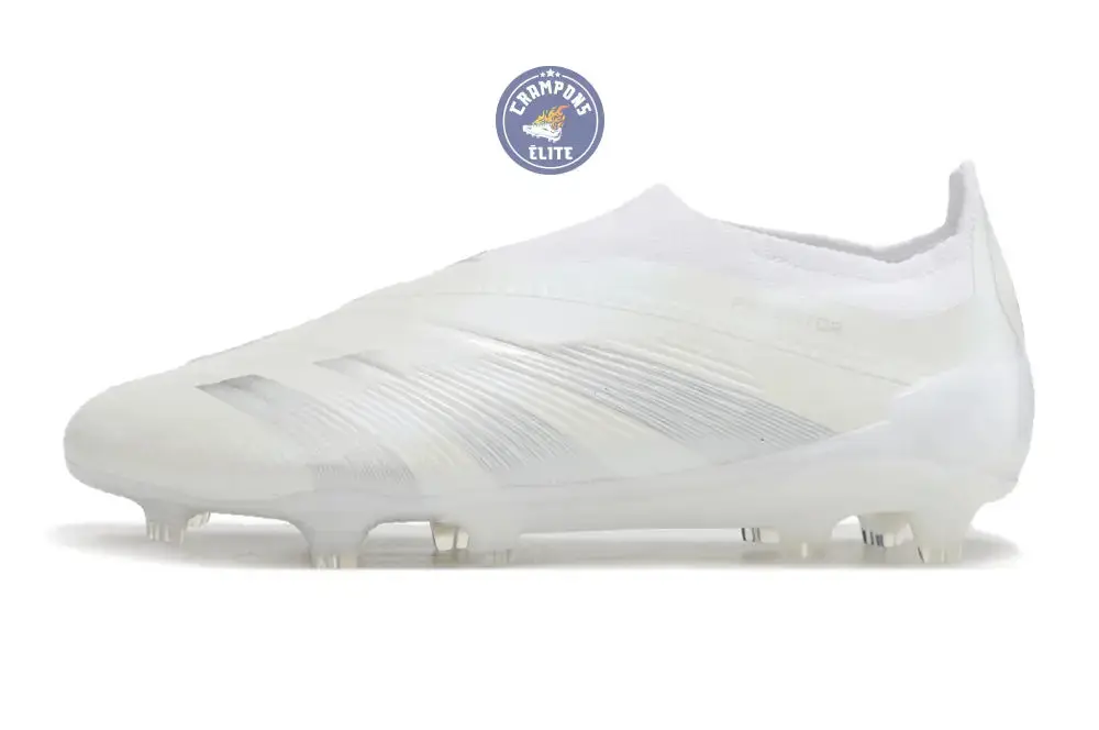 Predator 24 Elite Laceless FG Predstrike - Pearlized - Blanc - Image 7