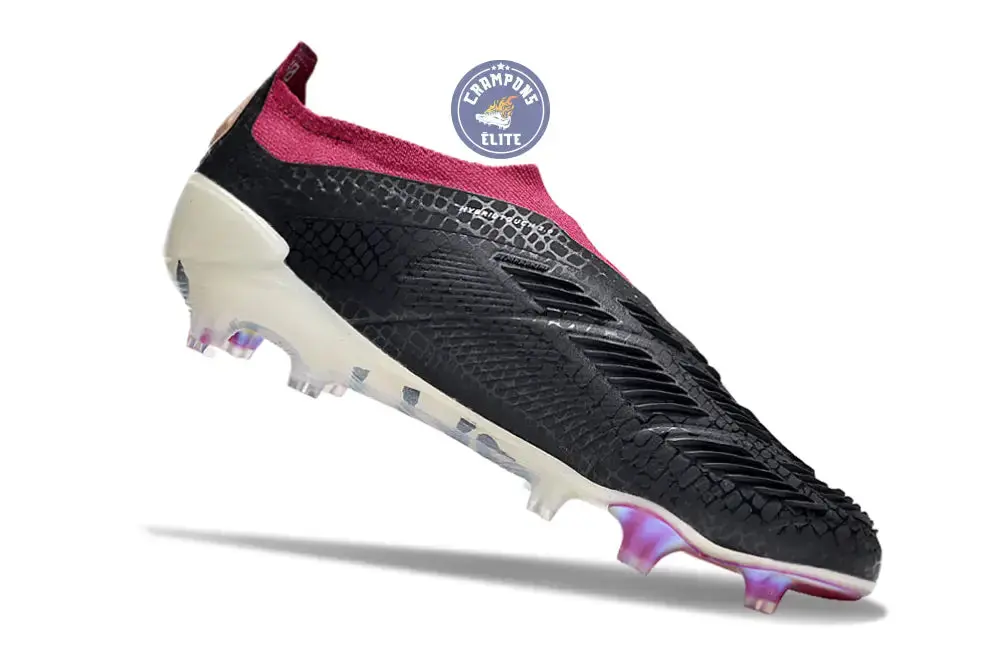 Predator 24 Elite Laceless FG Predstrike - Noir/Blanc/Legacy Burgundy ÉDITION LIMITÉE - Image 6