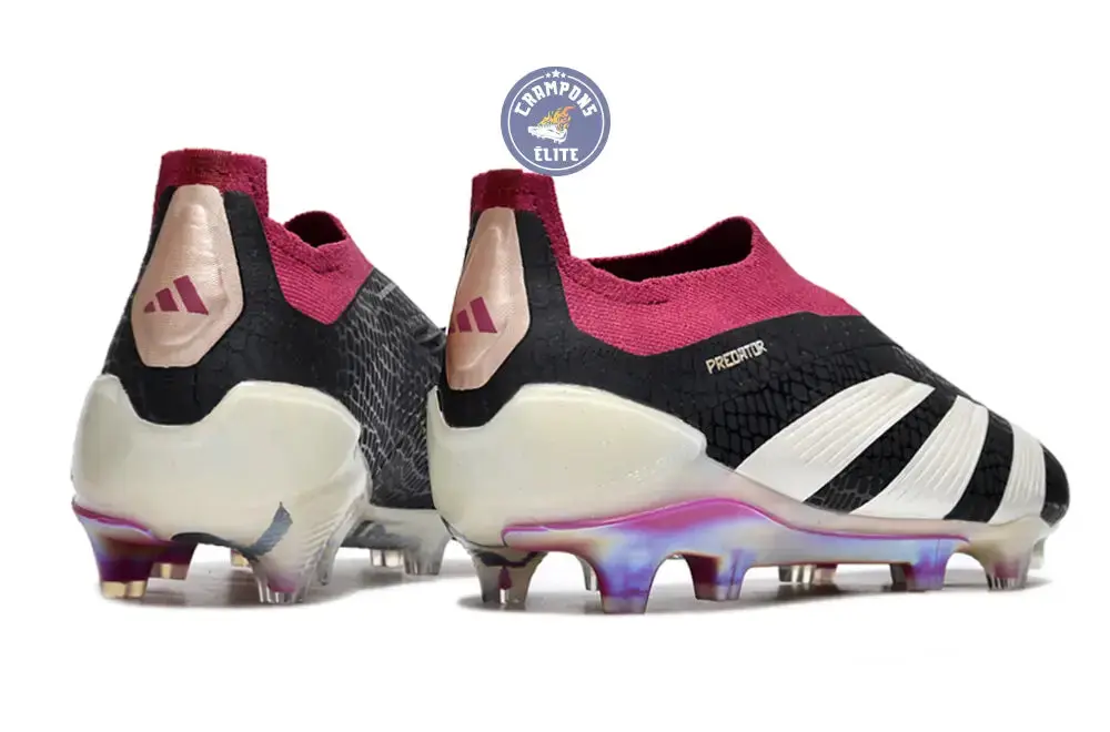 Predator 24 Elite Laceless FG Predstrike - Noir/Blanc/Legacy Burgundy ÉDITION LIMITÉE - Image 7