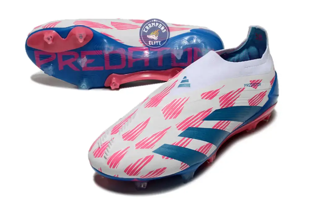 Predator 24 Elite Laceless FG Predstrike - Reemergence - Blanc/Bleu/Rose - Image 2