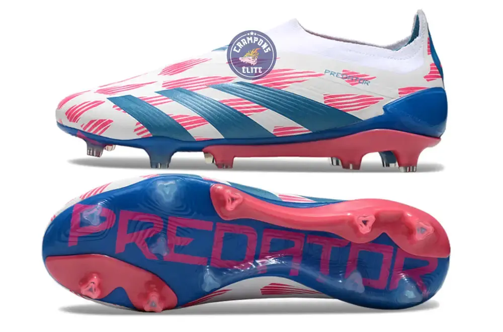 Predator 24 Elite Laceless FG Predstrike - Reemergence - Blanc/Bleu/Rose - Image 3