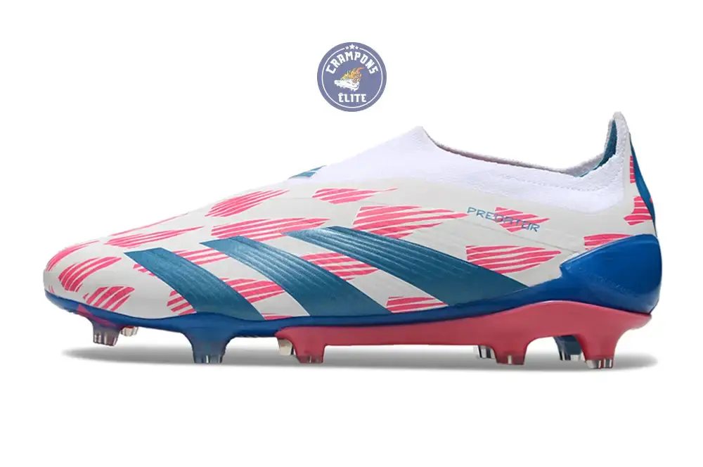 Predator 24 Elite Laceless FG Predstrike - Reemergence - Blanc/Bleu/Rose - Image 4