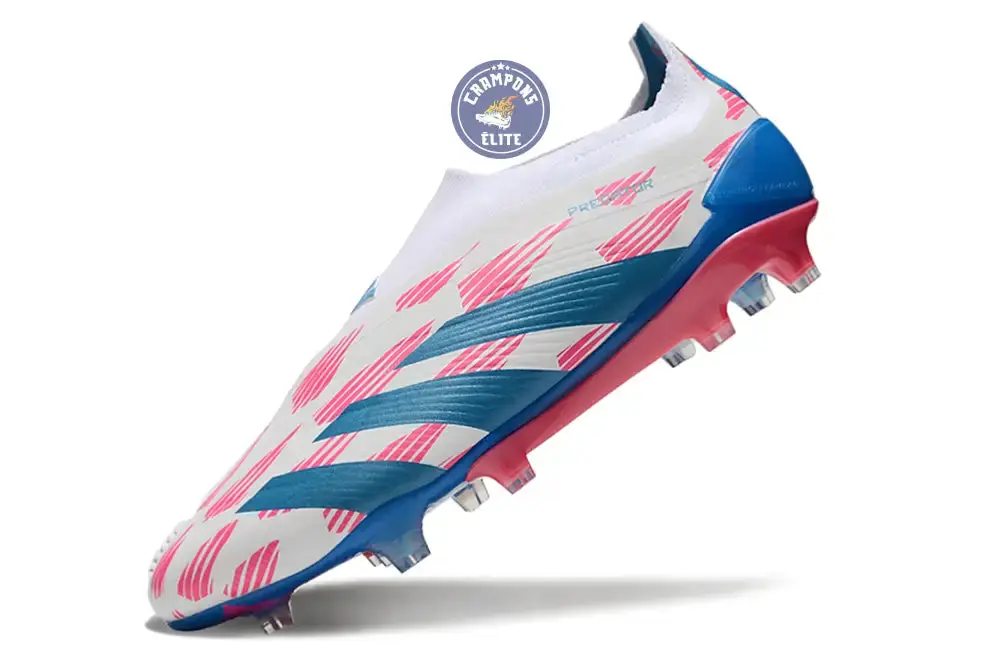 Predator 24 Elite Laceless FG Predstrike - Reemergence - Blanc/Bleu/Rose - Image 6