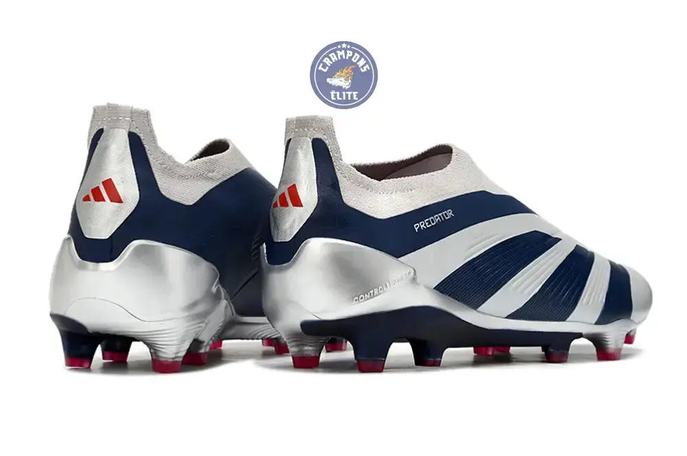 Predator 24 Elite Laceless FG Predstrike  - 'Roteiro Pack' - Gris/Bleu/Rouge - Image 3