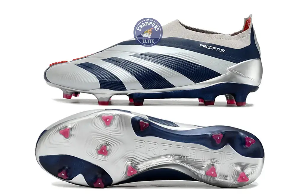 Predator 24 Elite Laceless FG Predstrike  - 'Roteiro Pack' - Gris/Bleu/Rouge - Image 7