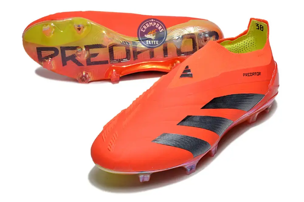 Predator 24 Elite Laceless FG Predstrike - Rouge/Noir/Jaune ÉDITION LIMITÉE - Image 2