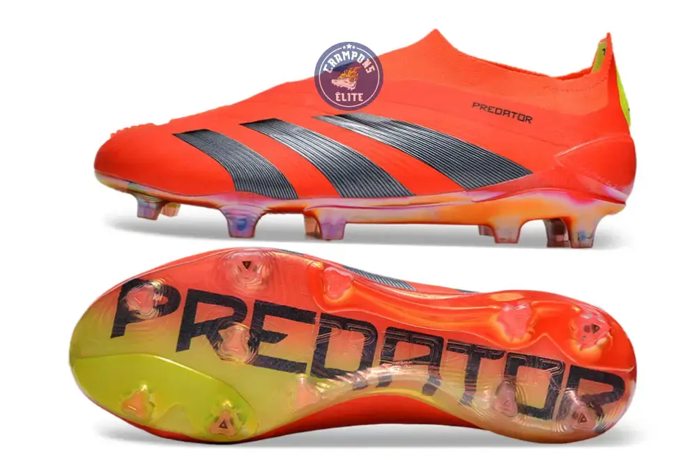Predator 24 Elite Laceless FG Predstrike - Rouge/Noir/Jaune ÉDITION LIMITÉE - Image 3