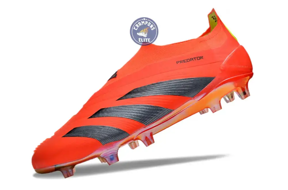 Predator 24 Elite Laceless FG Predstrike - Rouge/Noir/Jaune ÉDITION LIMITÉE - Image 5
