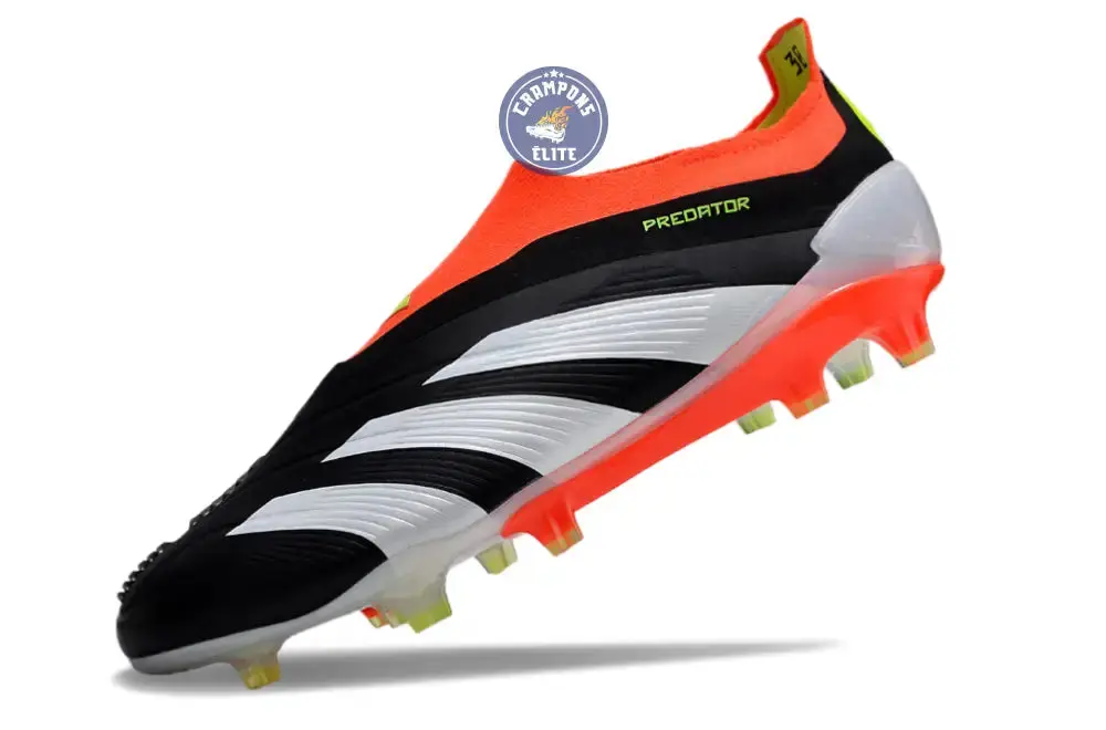 Predator 24 Elite Laceless FG Predstrike - Solar Energy - Noir/Blanc/Rouge - Image 4