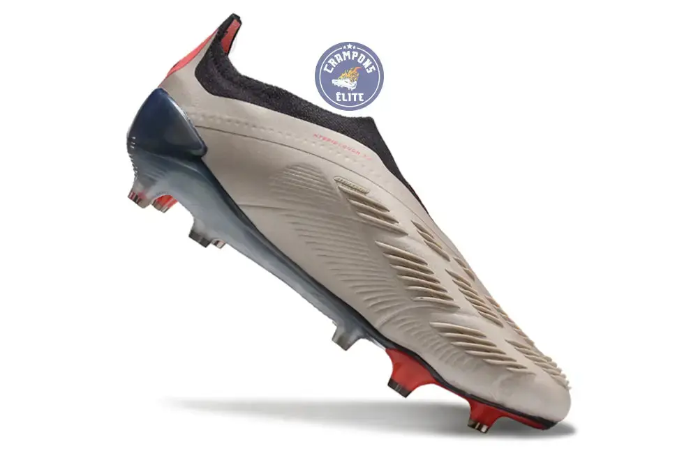 Predator 24 Elite Laceless FG Predstrike - Vivid Horizon - Argenté/Aurora Black/Gris - Image 4