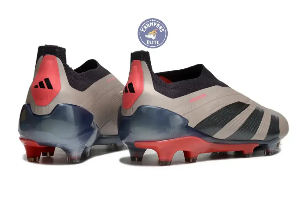 Predator 24 Elite Laceless FG Predstrike - Vivid Horizon - Argenté/Aurora Black/Gris - Image 5