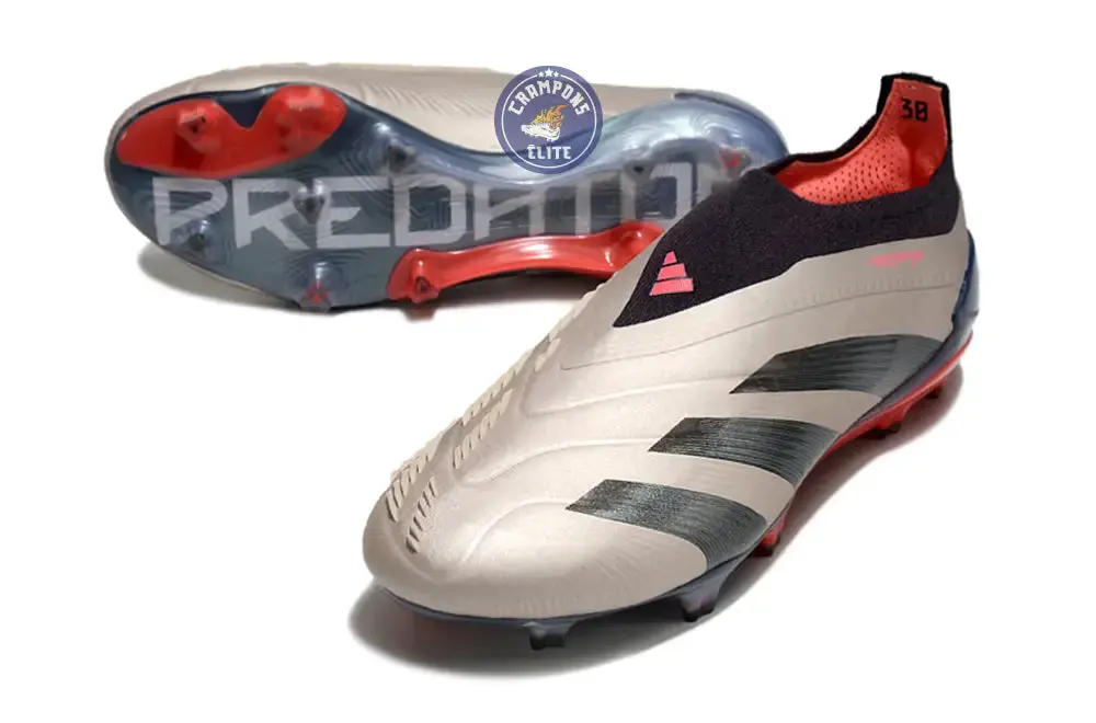 Predator 24 Elite Laceless FG Predstrike - Vivid Horizon - Argenté/Aurora Black/Gris - Image 6