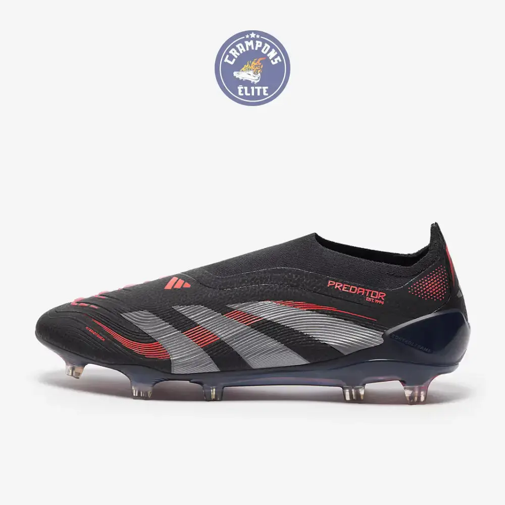 Predator 25 Elite Laceless FG Stealth Victory - Noir/Gris/Lucid Red - Image 3