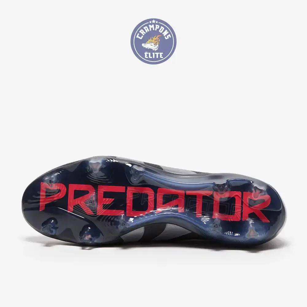 Predator 25 Elite Laceless FG Stealth Victory - Noir/Gris/Lucid Red - Image 5