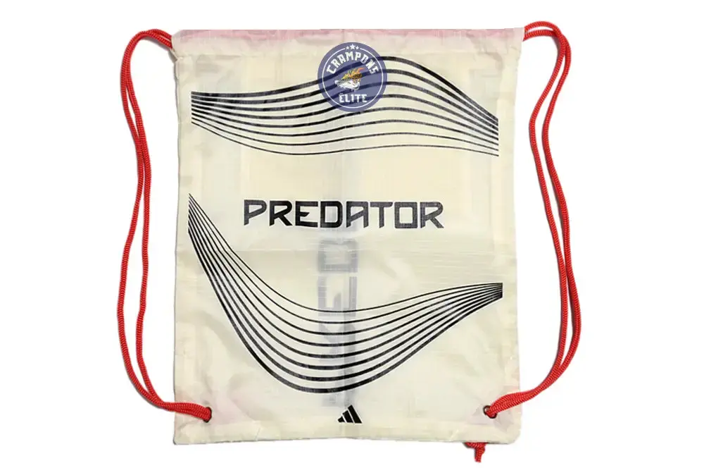 Predator 25 Elite Laceless FG Champagne - Blanc/Noir/Pure Ruby - Image 2