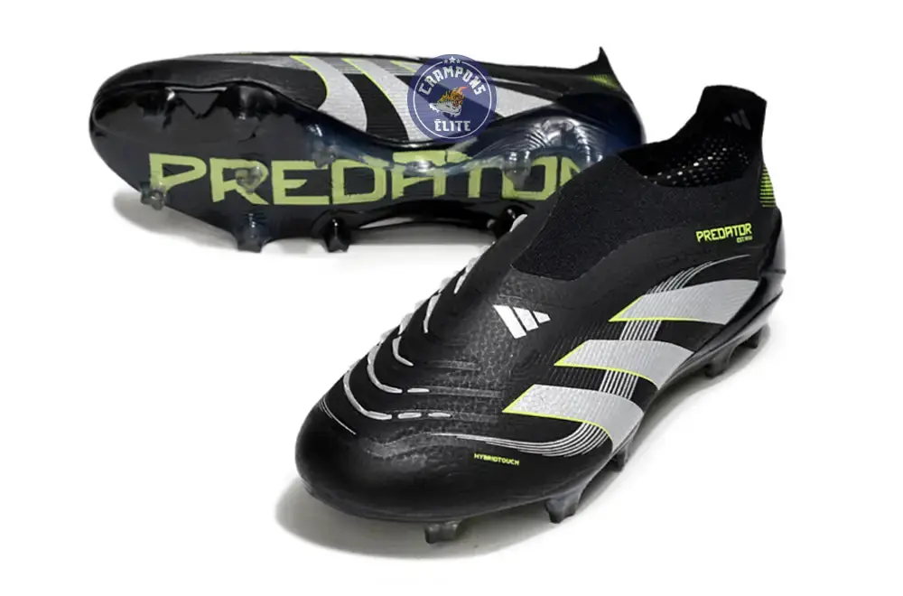Predator 25 Elite Laceless FG - Electric Stealth - Noir/Gris/Vert - Image 2