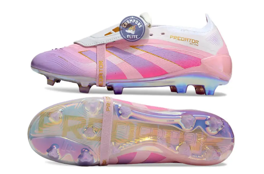 Predator 25 Elite Tongue FG - Rose/Blanc/OR - Image 3