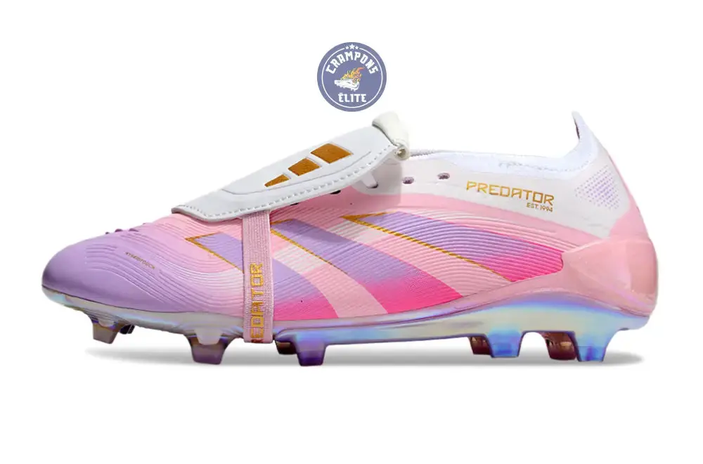 Predator 25 Elite Tongue FG - Rose/Blanc/OR - Image 4