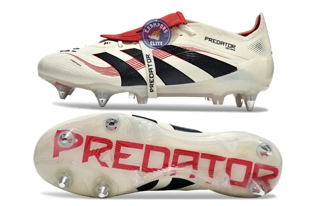 Predator 25 Fold-over Tongue SG Champagne - Blanc/Noir/Pure Ruby