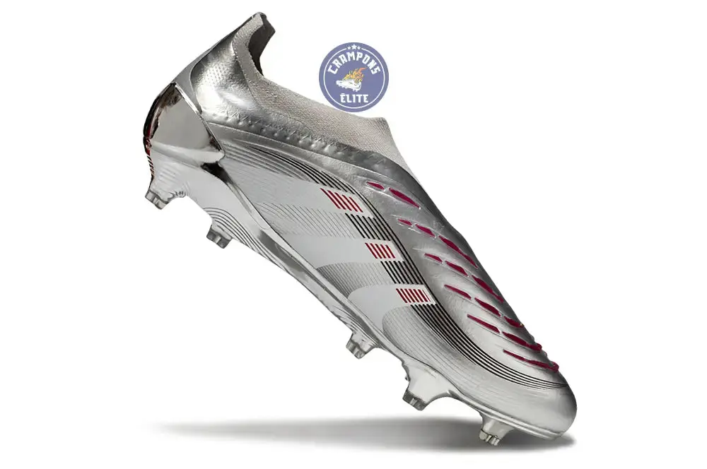 Predator 25 Laceless FG Bellingham - Argent/Bordeaux - Image 3
