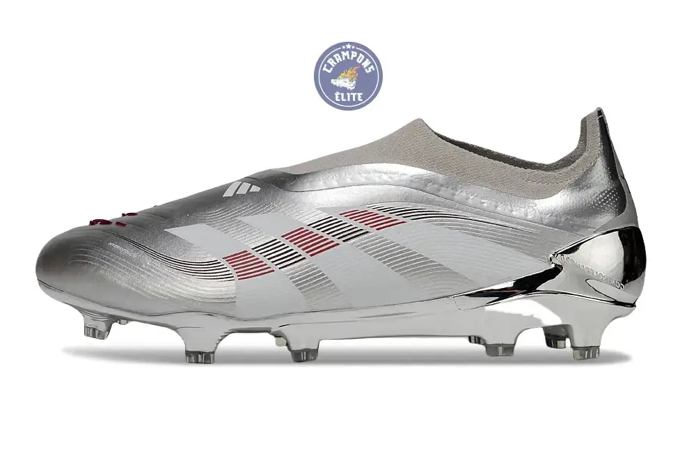Predator 25 Laceless FG Bellingham - Argent/Bordeaux - Image 5