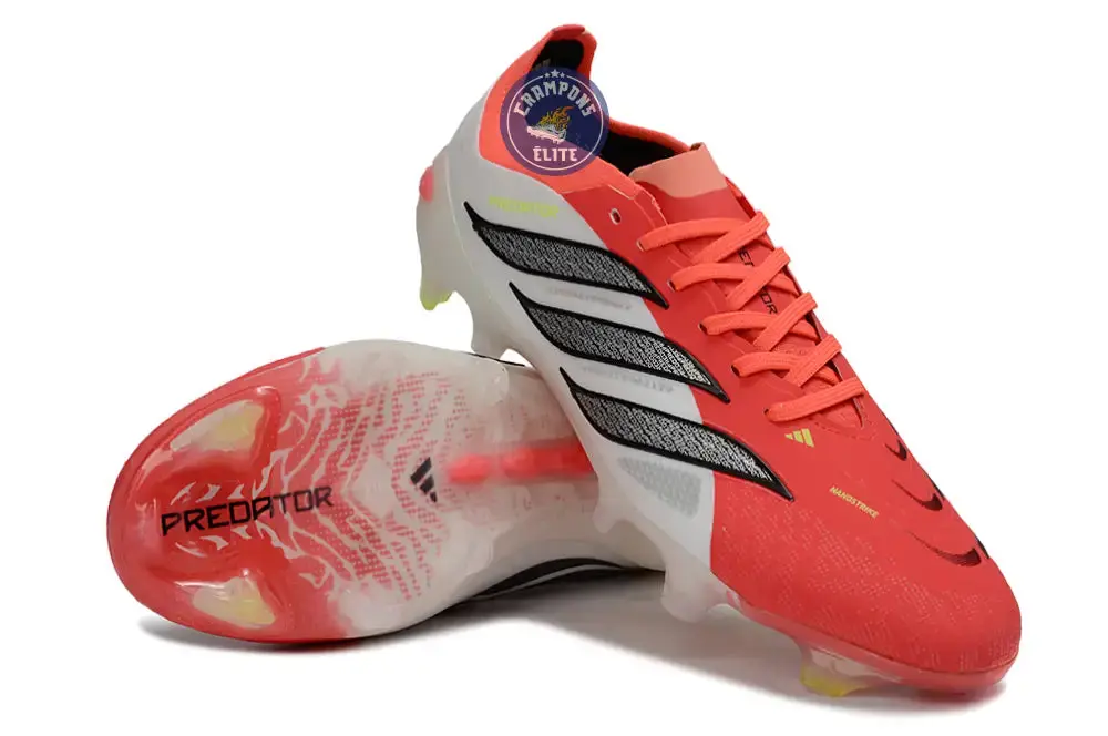 PREDATOR 26 ELITE LACETS FG BORN FOR GOALS - LUCID RED/NOIR/BLANC - Image 2