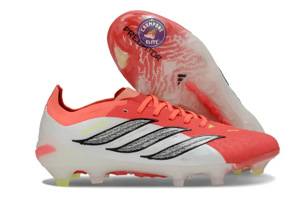 PREDATOR 26 ELITE LACETS FG BORN FOR GOALS - LUCID RED/NOIR/BLANC - Image 5