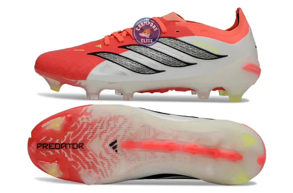 PREDATOR 26 ELITE LACETS FG BORN FOR GOALS - LUCID RED/NOIR/BLANC - Image 6