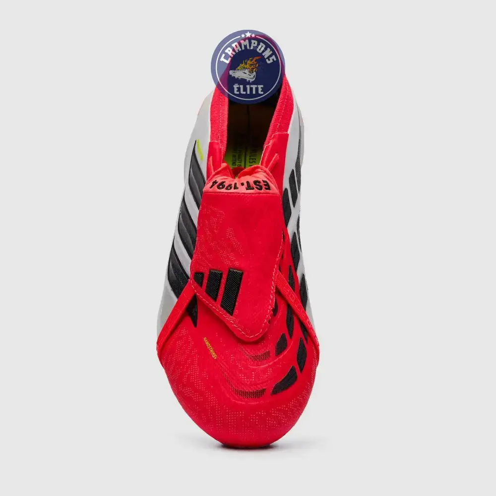 Adidas Predator 26 Elite Fold-over Tongue FG Born For Goals - Rouge/Noir/Blanc - Image 7