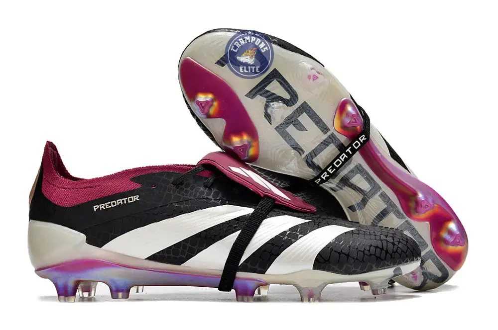 Predator 30 Elite Foldover Tongue FG '30th Anniversary' - Noir/Bordeaux/Blanc