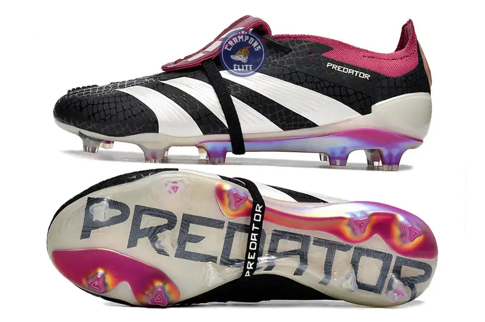 Predator 30 Elite Foldover Tongue FG '30th Anniversary' - Noir/Bordeaux/Blanc - Image 3