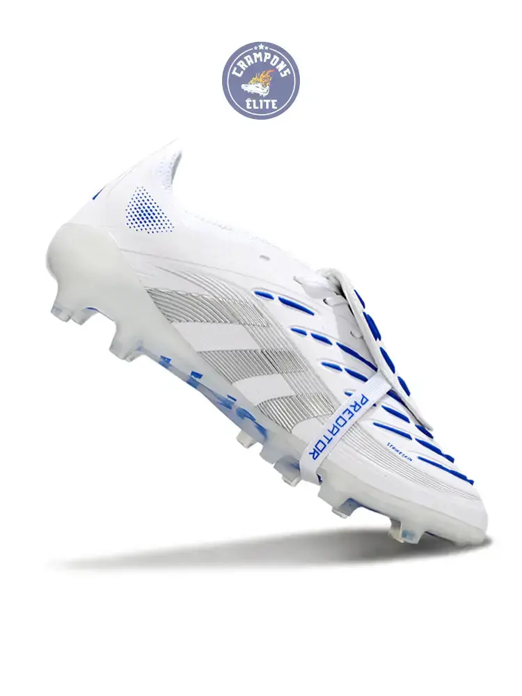 Adidas Predator Elite Fold-over Tongue AG Polar Victory - Blanc/Argenté/Bleu - Image 3
