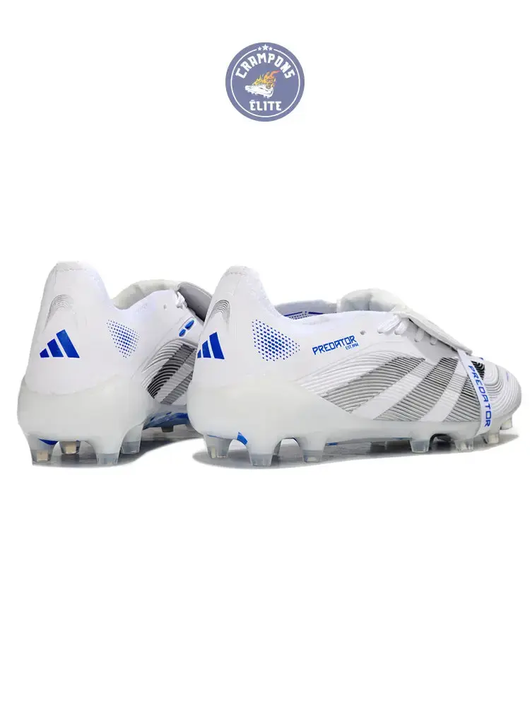 Adidas Predator Elite Fold-over Tongue AG Polar Victory - Blanc/Argenté/Bleu - Image 6