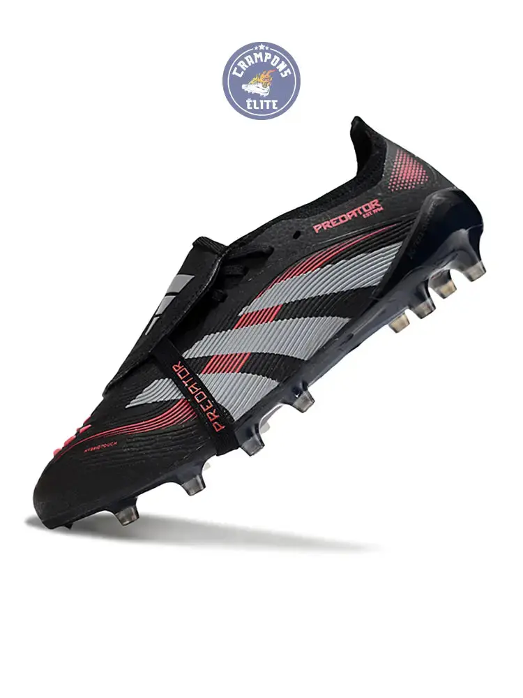 Predator Elite Fold-over Tongue AG Stealth Victory - Noir/Gris/Lucid Red - Image 4