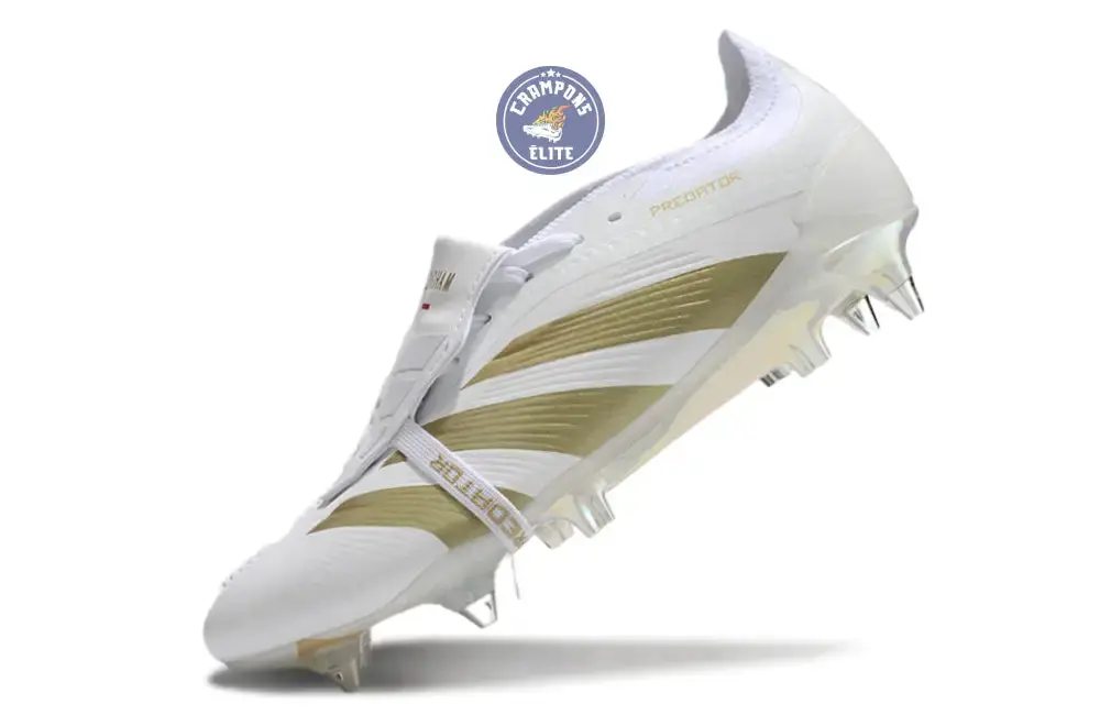 Predator Elite Fold-over Tongue SG Day Spark - Blanc/Doré/Blanc - Image 4