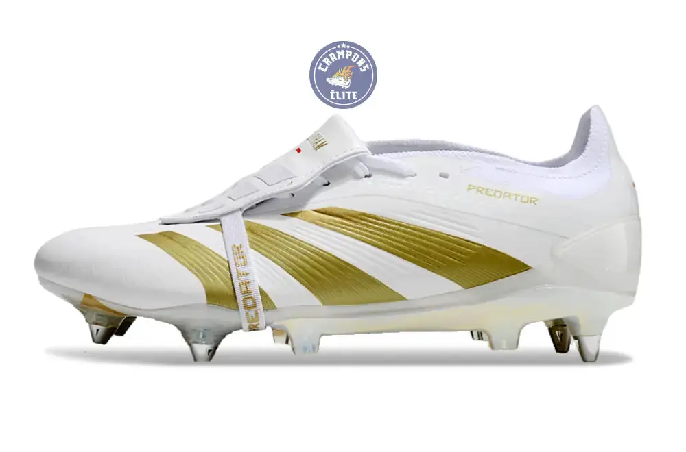 Predator Elite Fold-over Tongue SG Day Spark - Blanc/Doré/Blanc - Image 5
