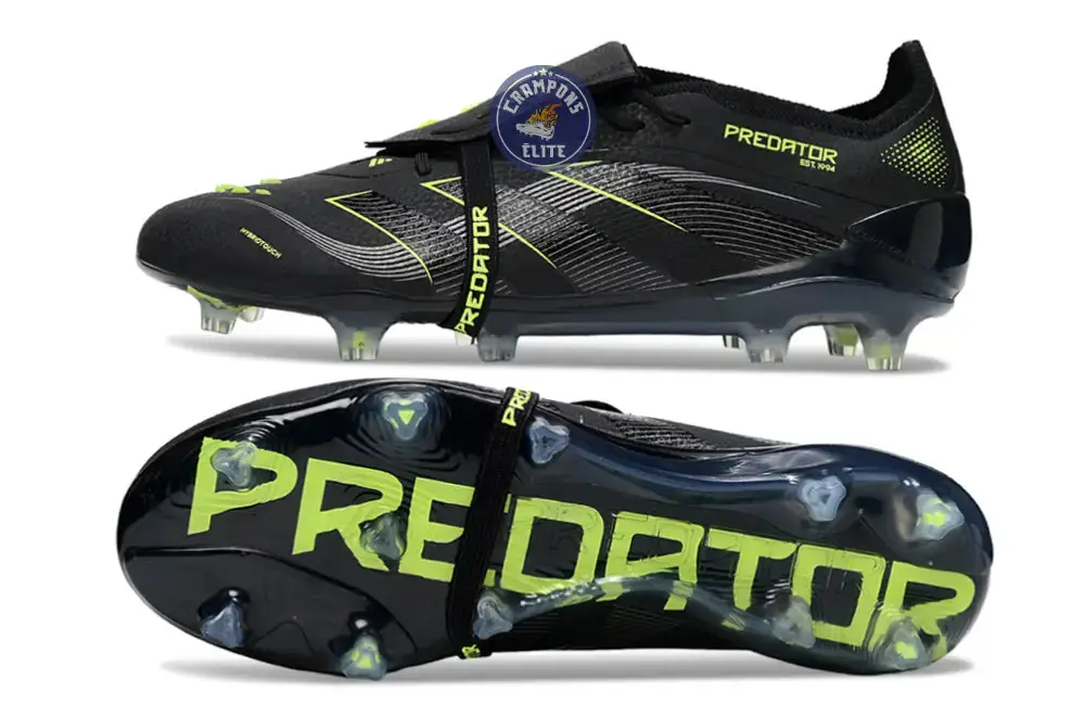 Predator Elite Fold-over Tongue FG - Electric Stealth - Noir/Vert Fluo - Image 2