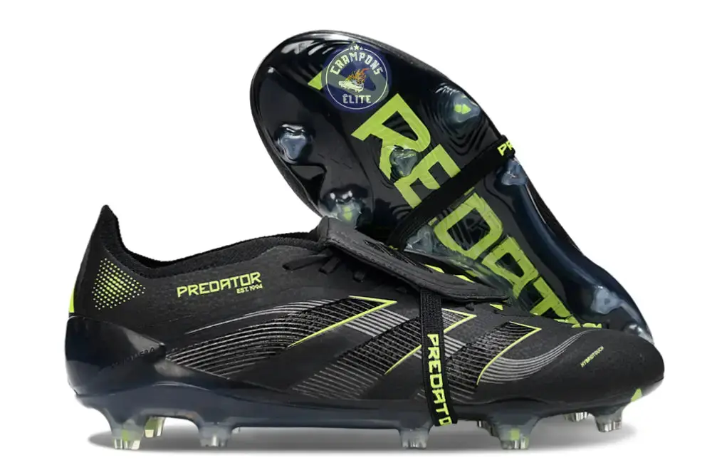 Predator Elite Fold-over Tongue FG - Electric Stealth - Noir/Vert Fluo - Image 3