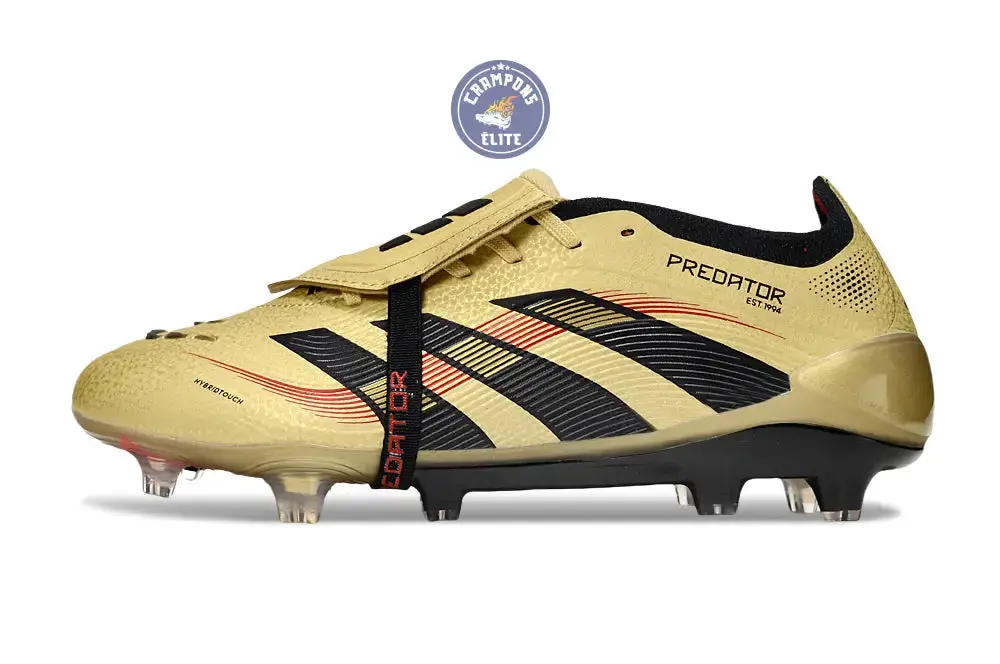 Predator Elite Fold-over Tongue FG - OR/Noir/Rouge - Image 3