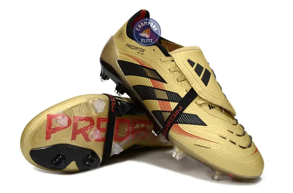Predator Elite Fold-over Tongue FG - OR/Noir/Rouge - Image 5
