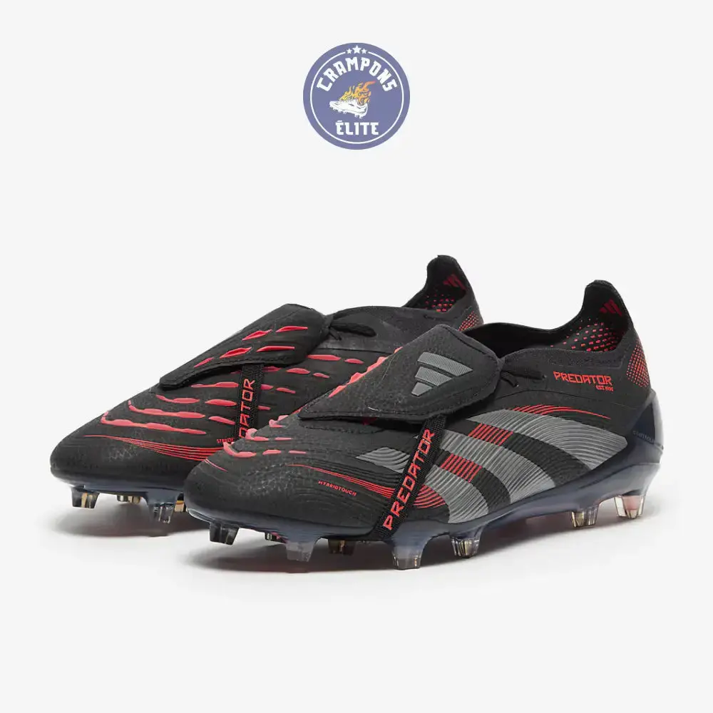 Predator 25 Elite Fold-over Tongue FG Stealth Victory - Noir/Gris/Lucid Red - Image 2