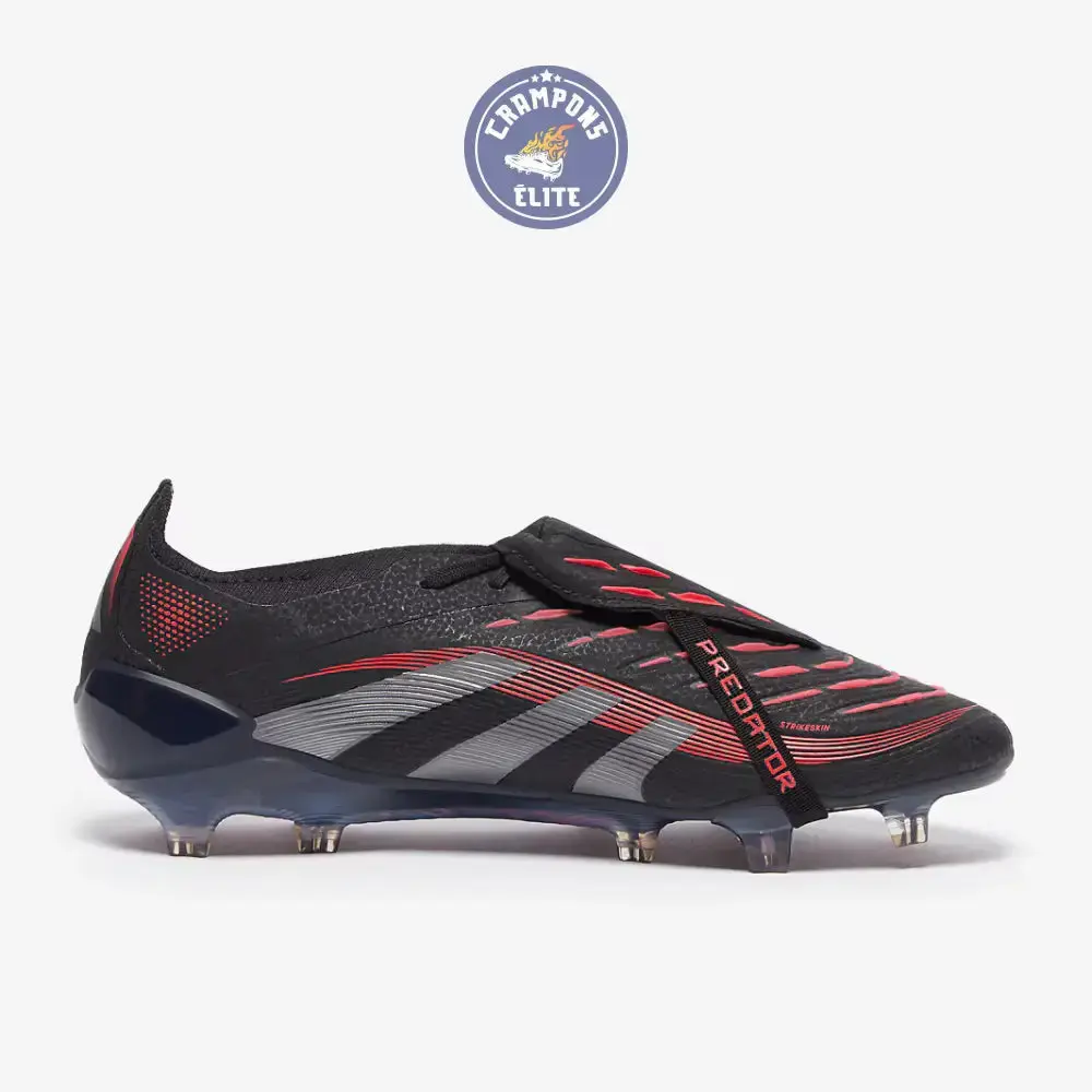 Predator 25 Elite Fold-over Tongue FG Stealth Victory - Noir/Gris/Lucid Red - Image 4