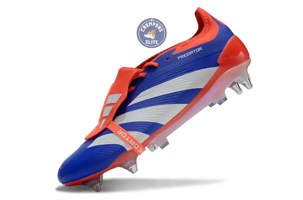 Predator Elite Fold-over Tongue SG Advancement - Bleu/Blanc/Rouge - Image 4