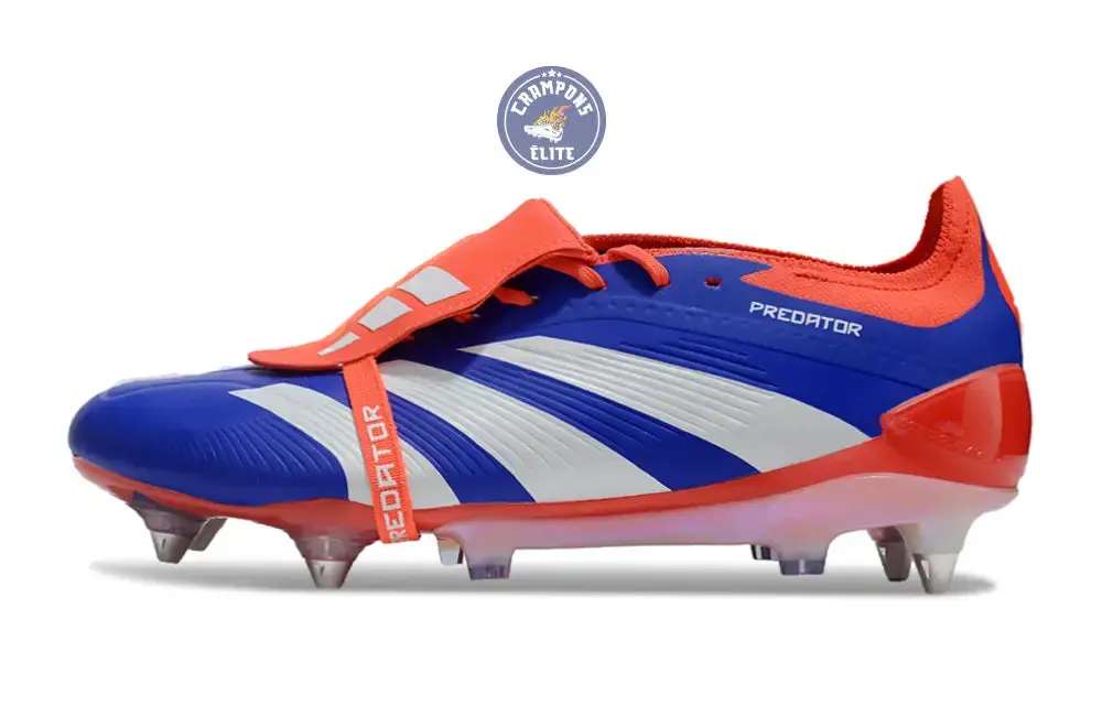 Predator Elite Fold-over Tongue SG Advancement - Bleu/Blanc/Rouge - Image 5