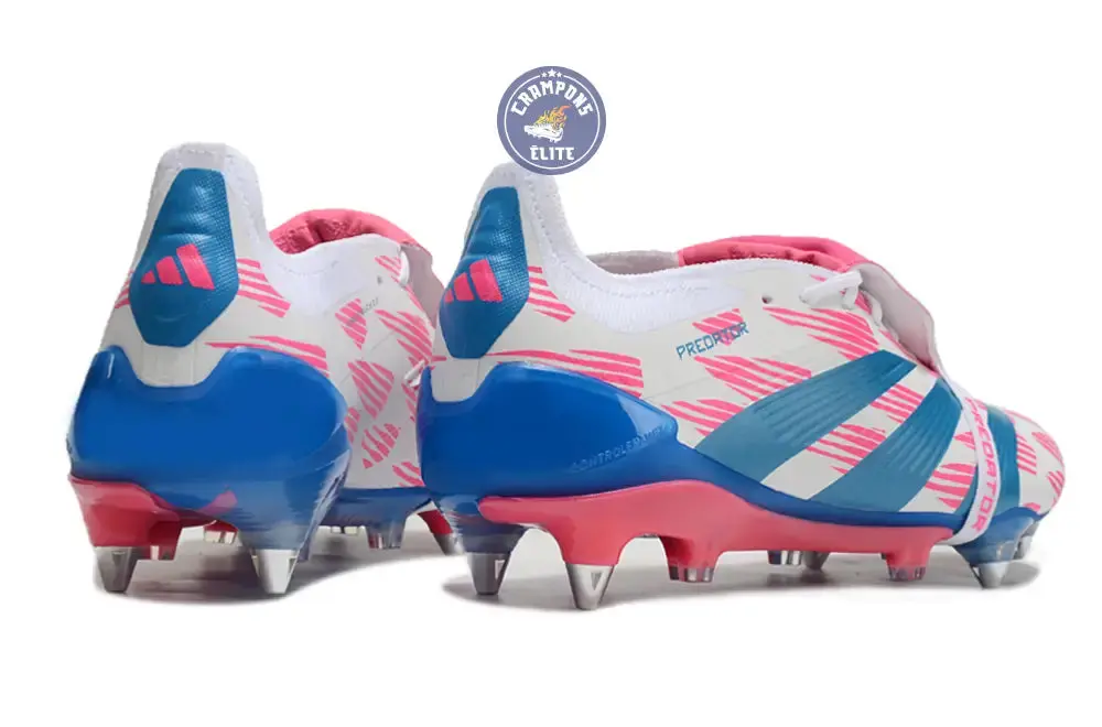 Predator Elite Fold-over Tongue SG Reemergence - Blanc/Bleu/Rose - Image 6