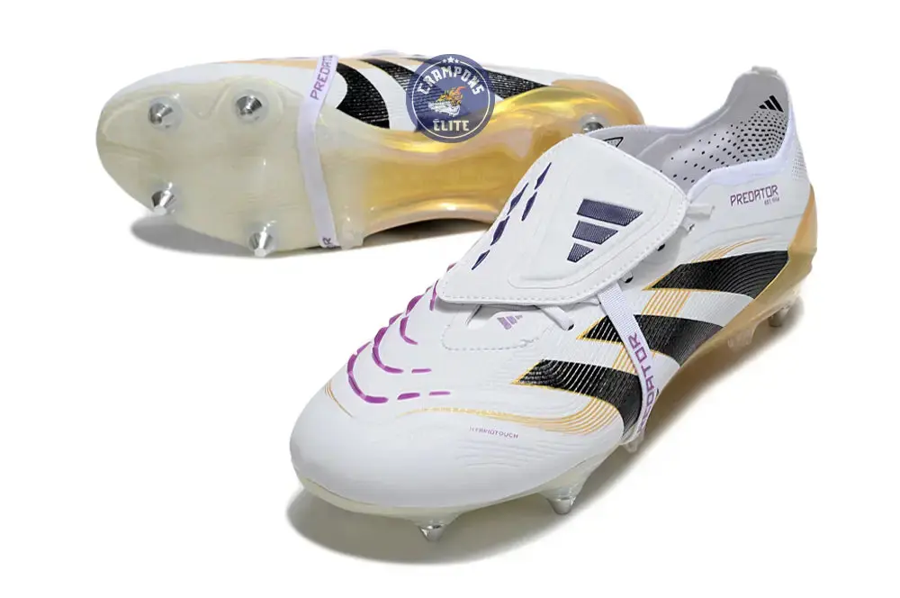 Predator Elite Fold-over Tongue SG Road to Glory - Blanc/Noir/Doré - Image 2