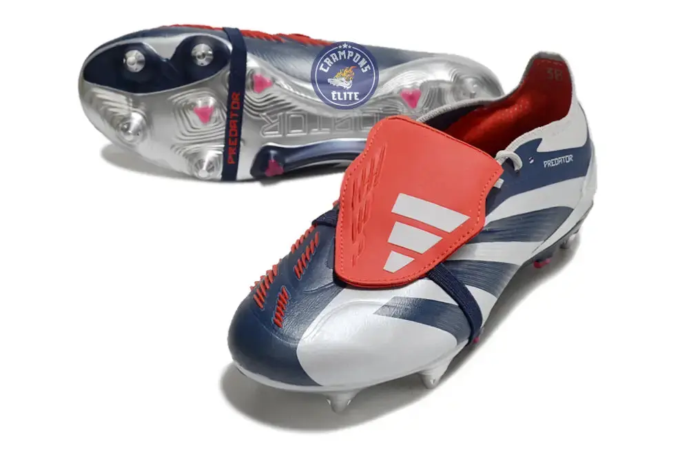 Predator Elite Fold-over Tongue SG Roteiro - Argenté/Bleu marine/Rouge ÉDITION LIMITÉE - Image 2