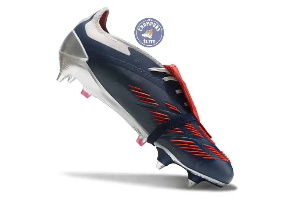 Predator Elite Fold-over Tongue SG Roteiro - Argenté/Bleu marine/Rouge ÉDITION LIMITÉE - Image 3